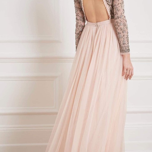 Andromeda Long Sleeve Backless Gown - Picture 3 of 5